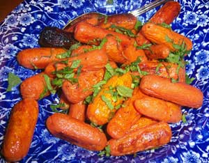 Carrot and mint salad