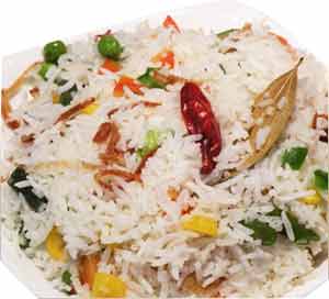 Basmati rice and vegetable pulao