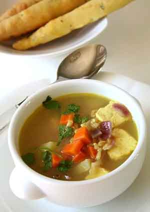 Low fat panner soup