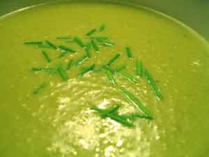 Fresh green soup