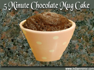 5 Minute Chocolate Mug Cake
