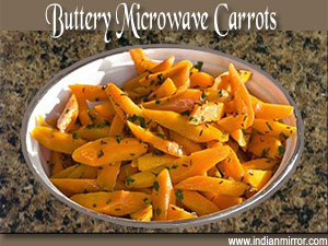 Buttery microwave carrots