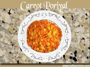 Carrot Poriyal