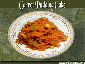 Microwave Carrot Pudding Cake