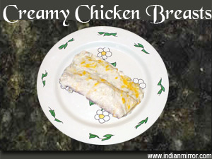 Microwave Creamy Chicken Breasts