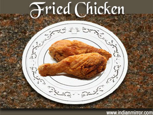 Microwave fried chicken