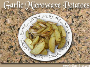 Garlic Microwave Potatoes