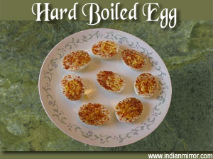 Microwaved Hard Boiled Egg