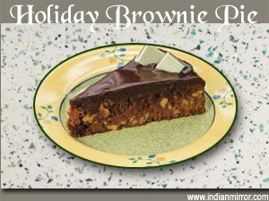 Holiday Brownie Pie
