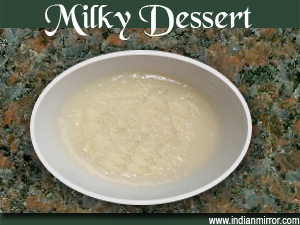 Microwave Milky Dessert