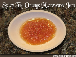 Spicy Fig Orange Microwave Jam