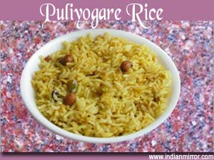 Puliyogare Rice 