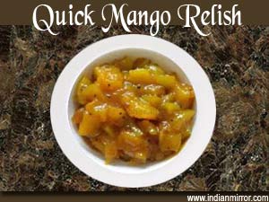 Microwave Quick Mango Relish