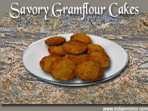 Savory Gramflour Cakes