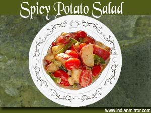Microwave Spicy Potato Salad