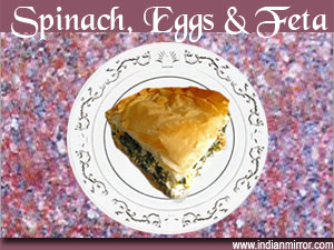 Microwave Spinach, Eggs & Feta