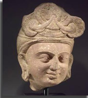 Kushan head of Bodhisattva