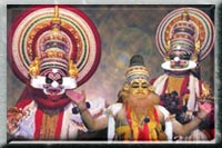 Traditional dance of kerala Kathakali