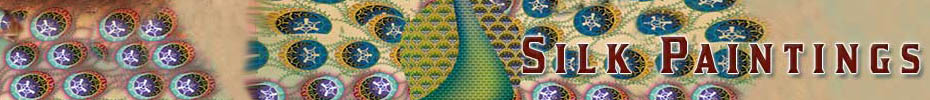 Indian Silk Paintings