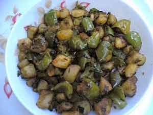 Capsicum & Potato Fry