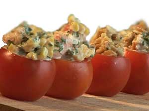 TOMATOES STUFFED WITH PRAWNS