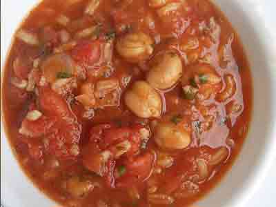 Tomatoes With Chick Peas