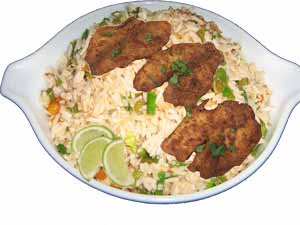 Fish fried rice recipe