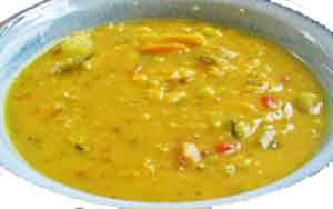 Mung dhal with vegetables
