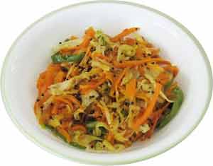 Cabbage & Carrot Fry