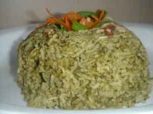 Spinach rice