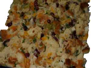 Cranberry aplle and sausage stuffing