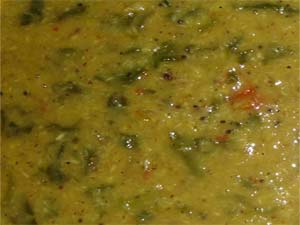 Dal with spinach Dal with spinach