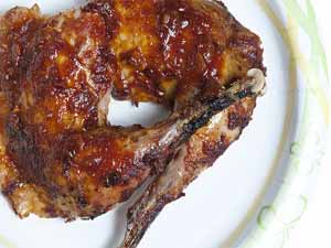 Barbecued doves recipe