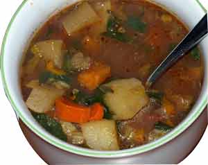 Beef harvest soup