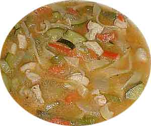 Sweet corn chicken soup