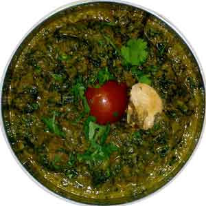 Chicken hariyali or palak gosht recipe