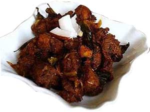 Lamb chillli fry Lamb chillli fry