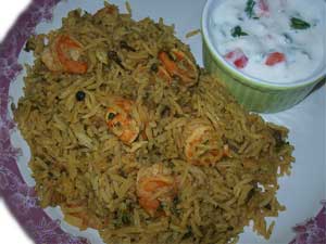 PRAWNS PULAO