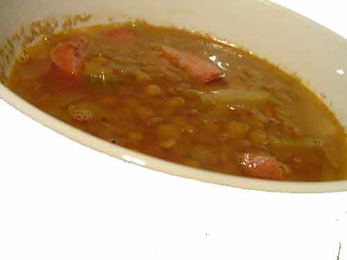 Nutritional lentil soup