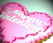 Big valentine cookie