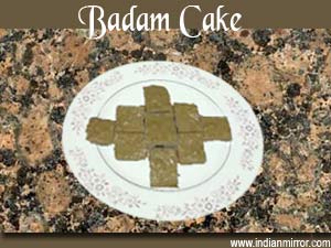 Microwave Badam Cake