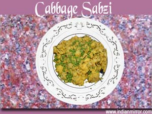 Cabbage Sabzi