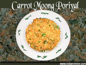 Carrot Moong Poriyal