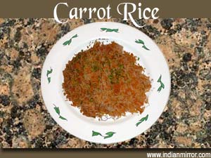 Microwave Carrot Rice