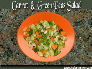 Carrot and Green Peas Salad