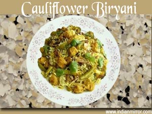 Cauliflower Biryani