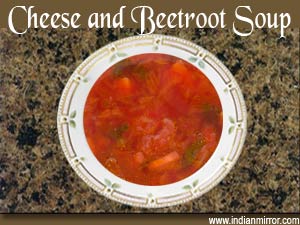 Cheese and Beetroot Soup