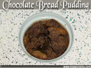 Microwave Chocolate Bread Pudding