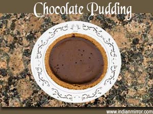 Microwave Chocolate Pudding 