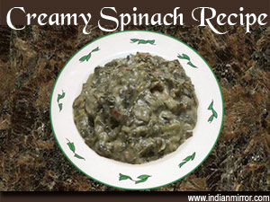 Creamy Spinach Recipe
